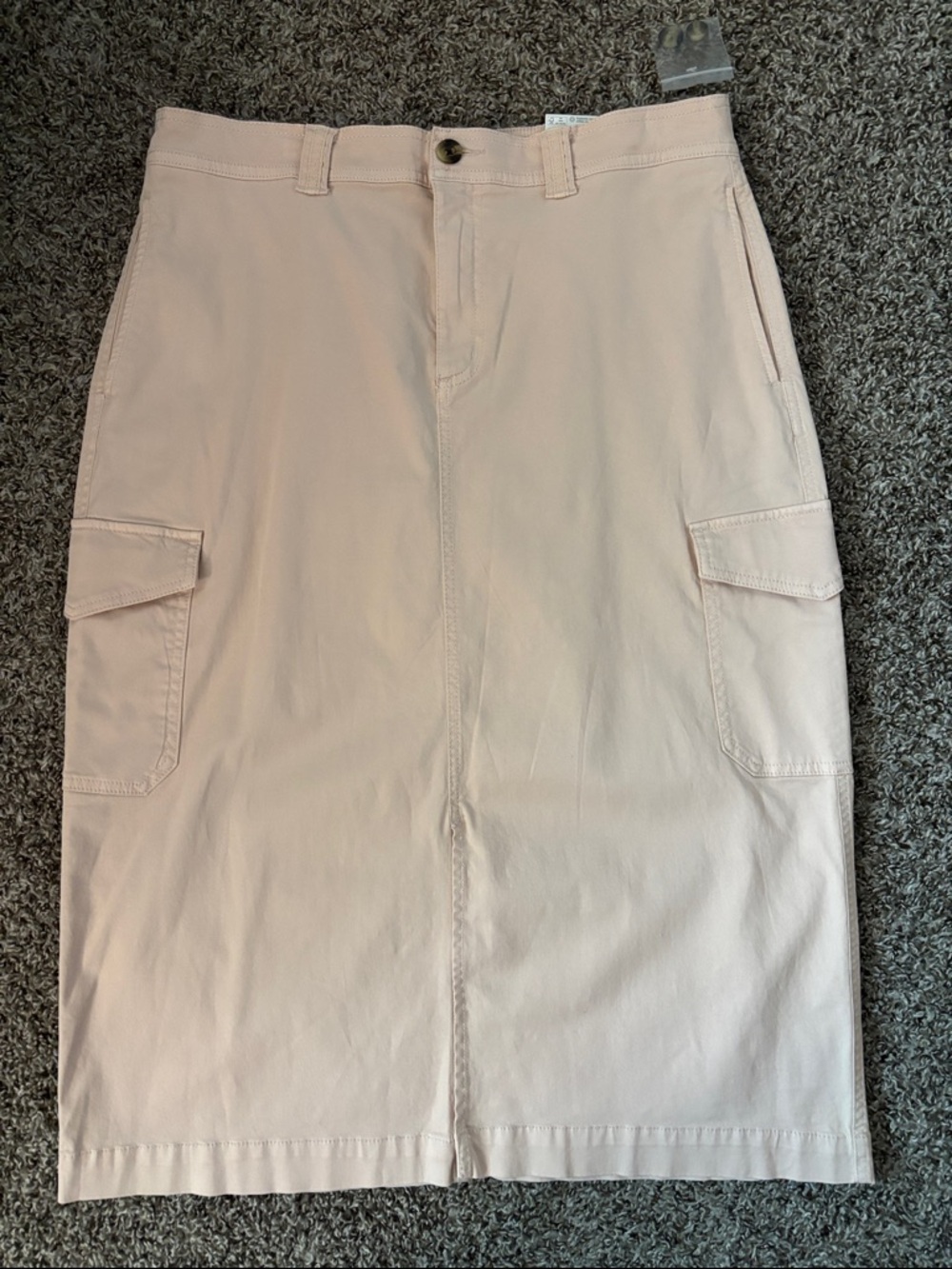 Sonoma Pale Pink Cargo Midi Skirt